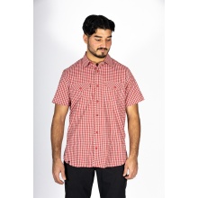 Maul Hiking-Leisure Short Sleeve Shirt Steinfalk 1/2 Checkered red Men